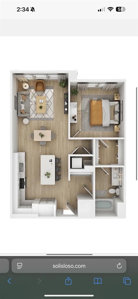 Beautiful one bedroom apartment!