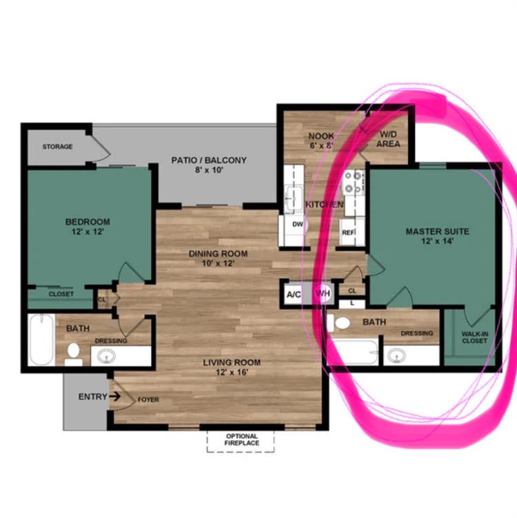 Master bedroom available