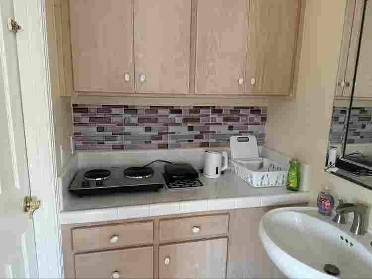 Oceanview bedroom with kitchenette
