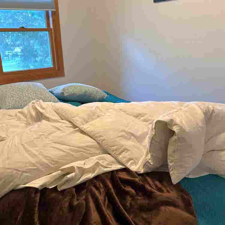 Fluffy queen bed