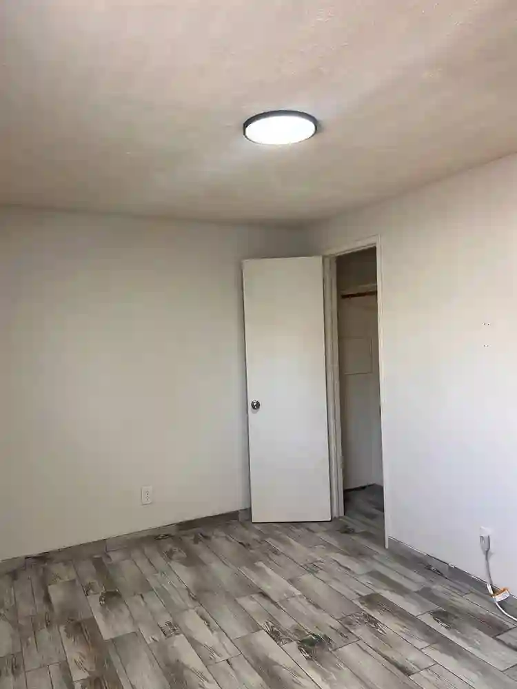 Main level room view of waterfall