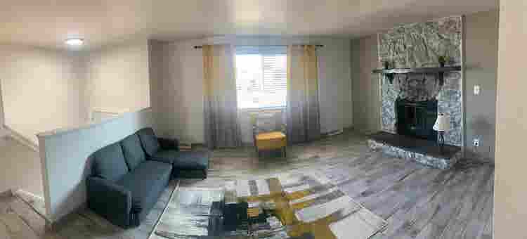 Main level room  view of waterfall