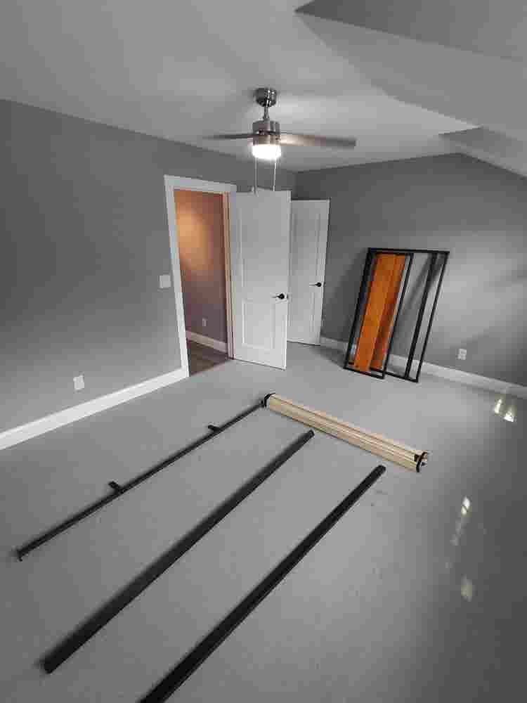 Upstairs room with private bathroom