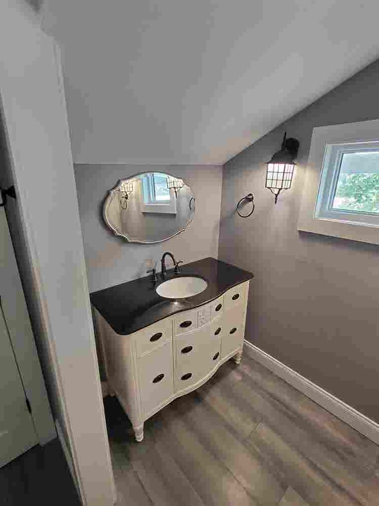 Upstairs room with private bathroom