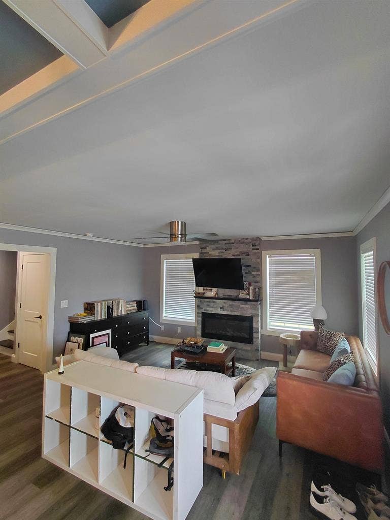 Upstairs room with private bathroom
