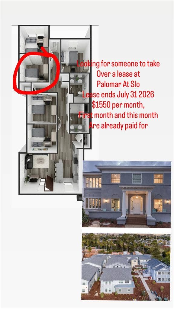 One Person Available Lease