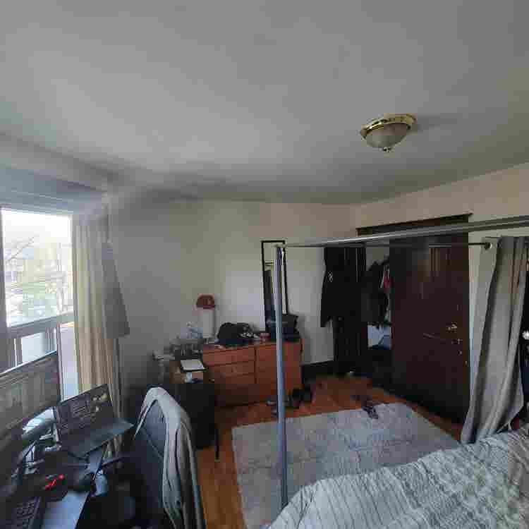large, second-floor room for rent.