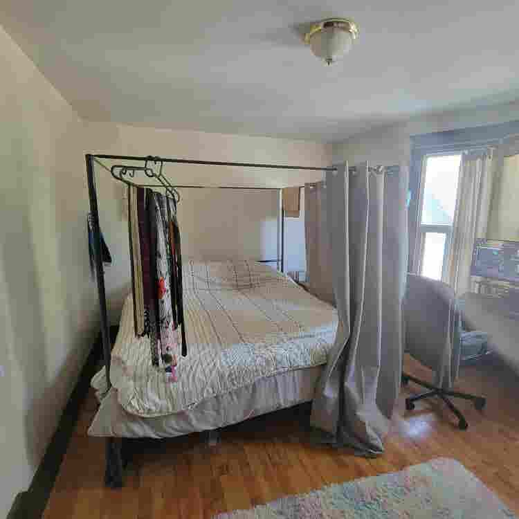 large, second-floor room for rent.
