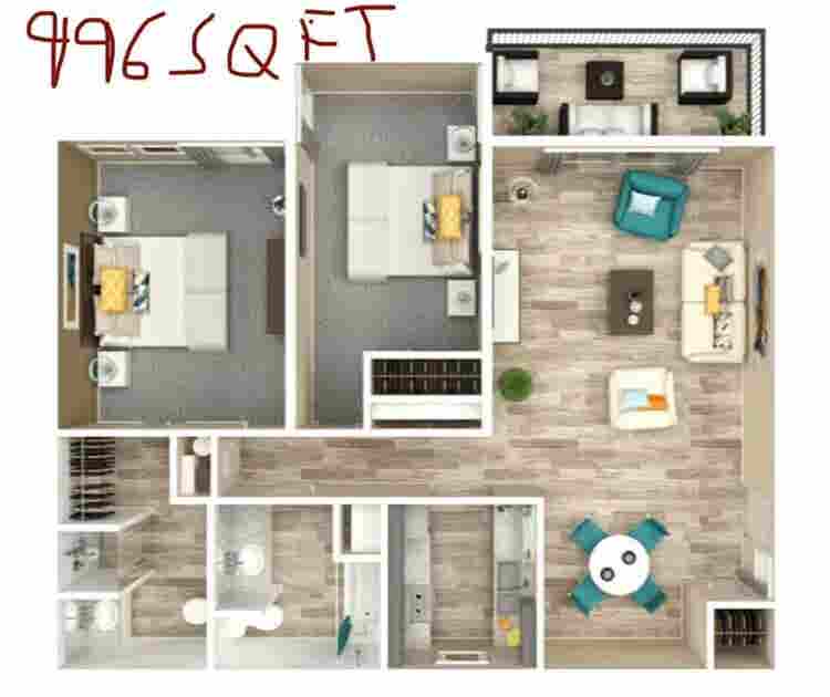 Room with private bathroom