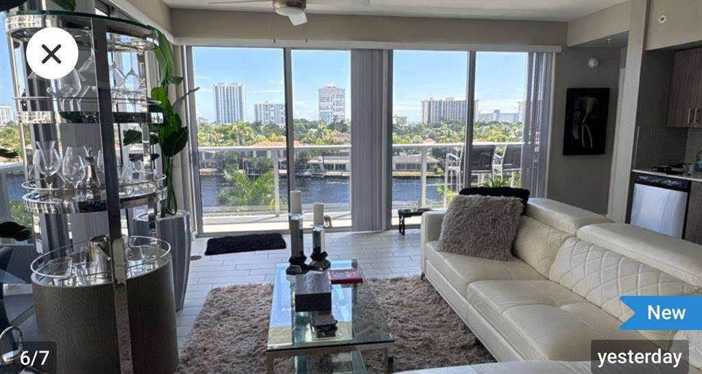 Waterfront furnished bedroom