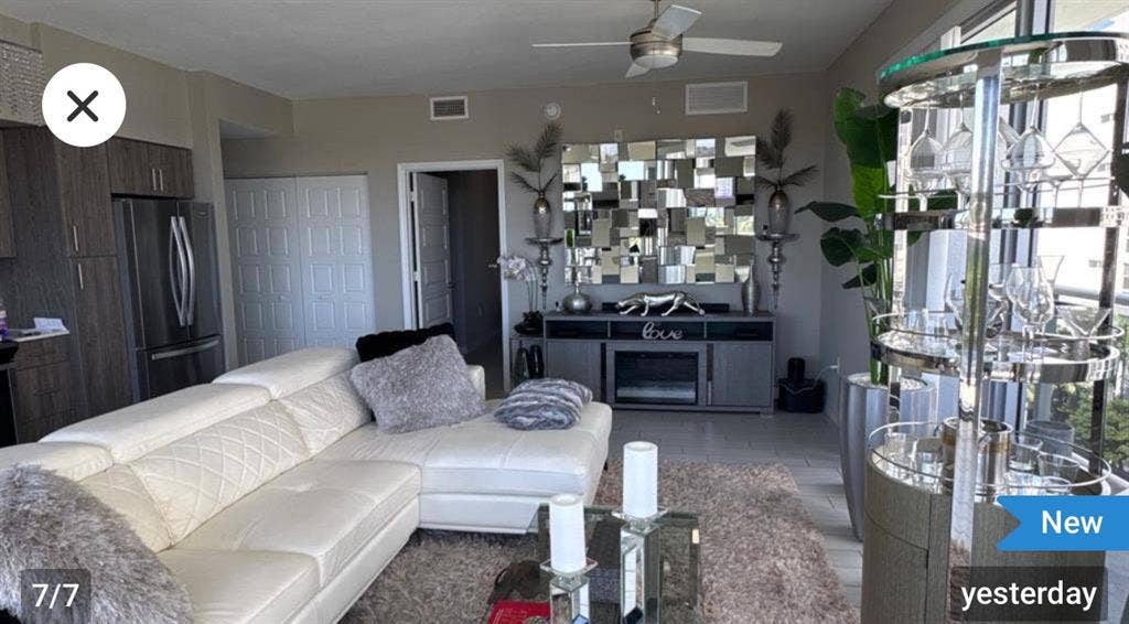 Waterfront furnished bedroom