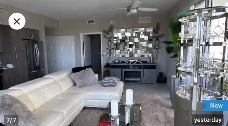 Waterfront furnished bedroom