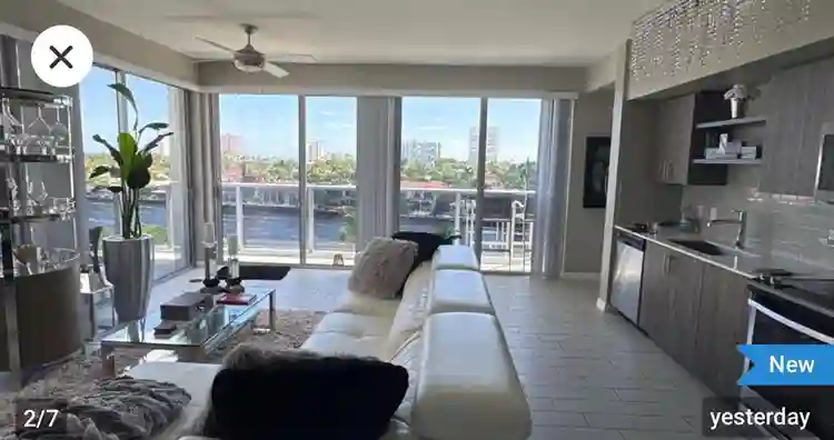 Waterfront furnished bedroom