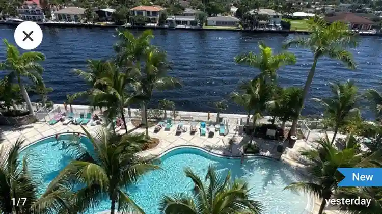 Waterfront furnished bedroom