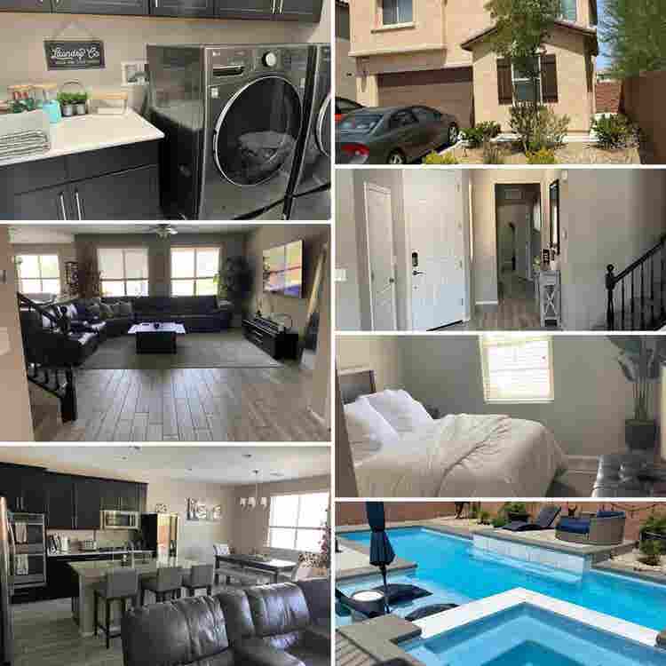 Furnished house with pool and spa