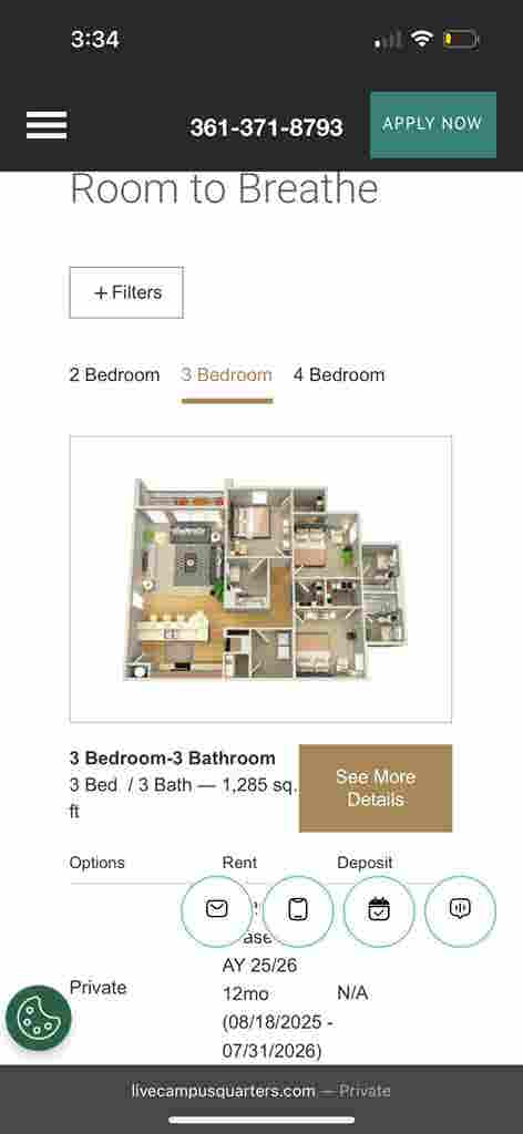 Sublease  Quarters