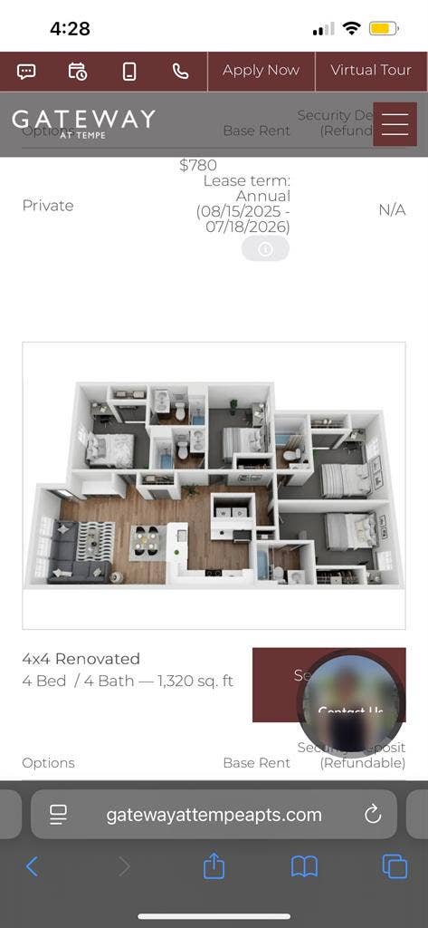 Lease by ASU