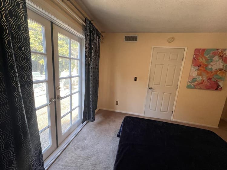 Private room for rent .