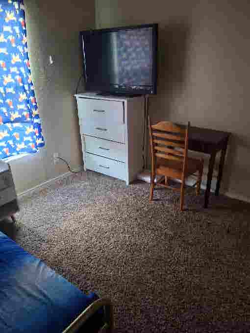 Room with personal bathroom