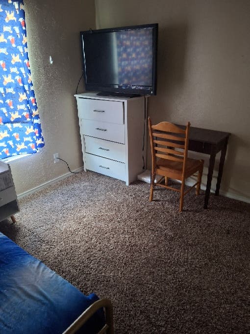 Room with personal bathroom