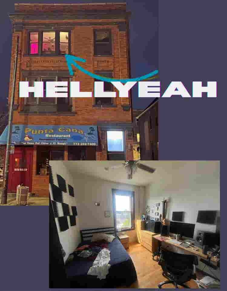Private Room Huge Logan Square Apt