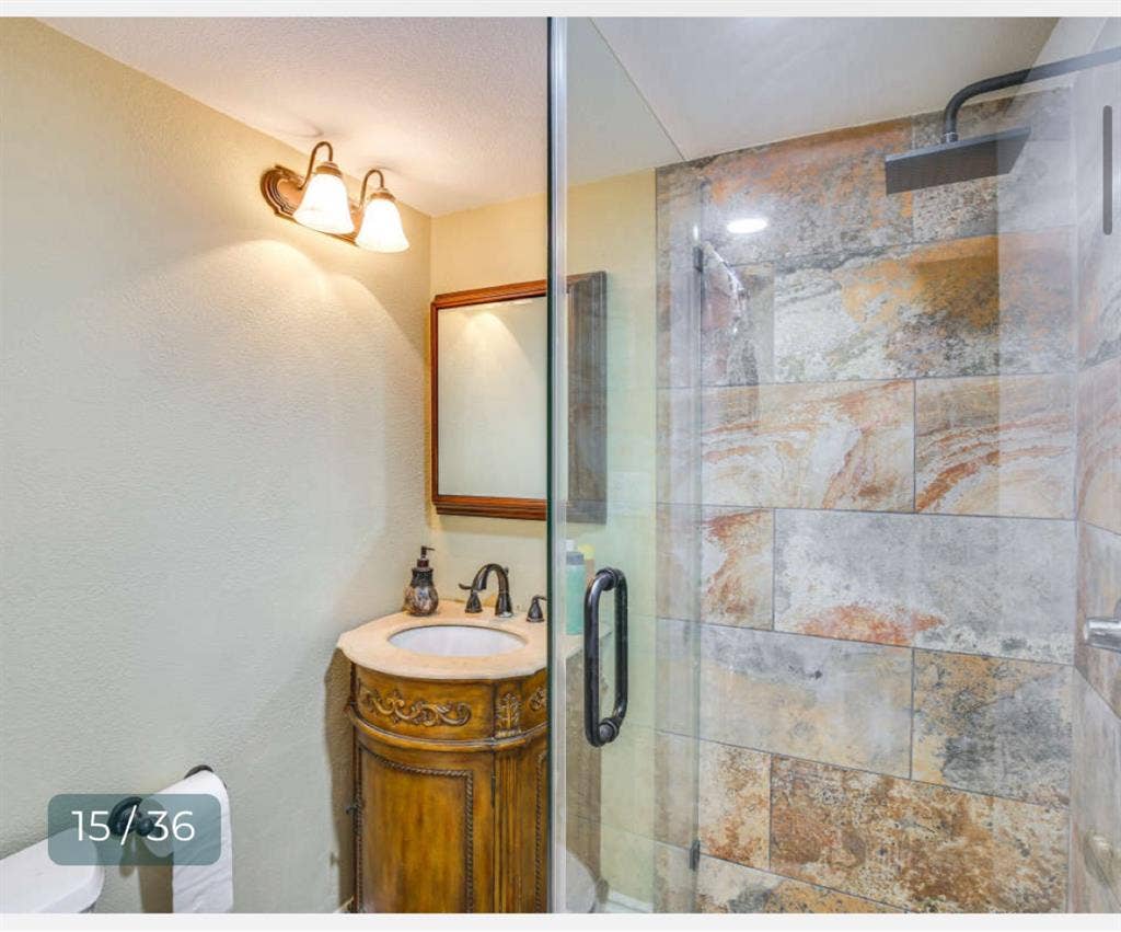 Newly furnish room in a pool house