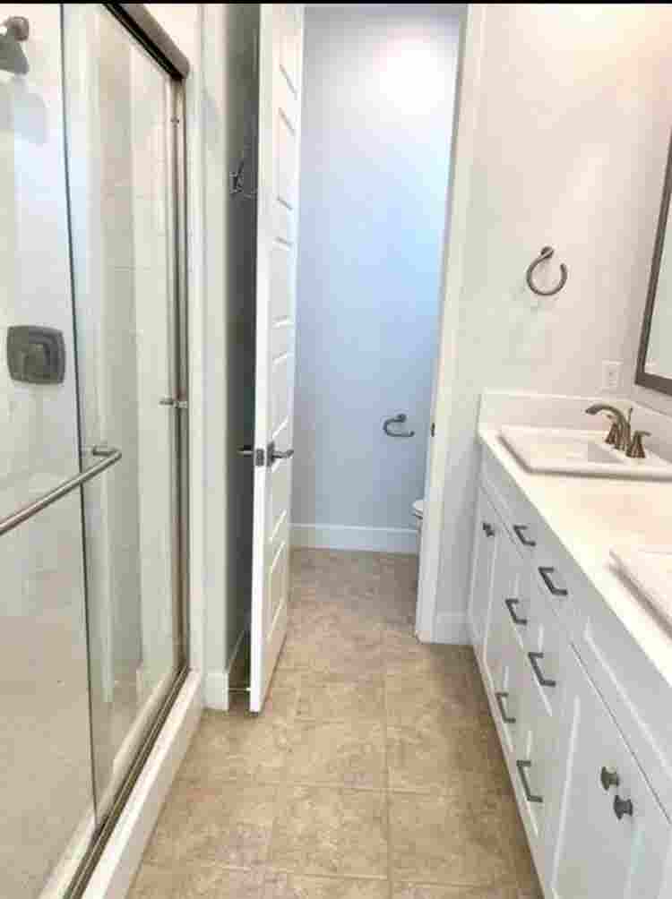 Room with own bathroom and shower