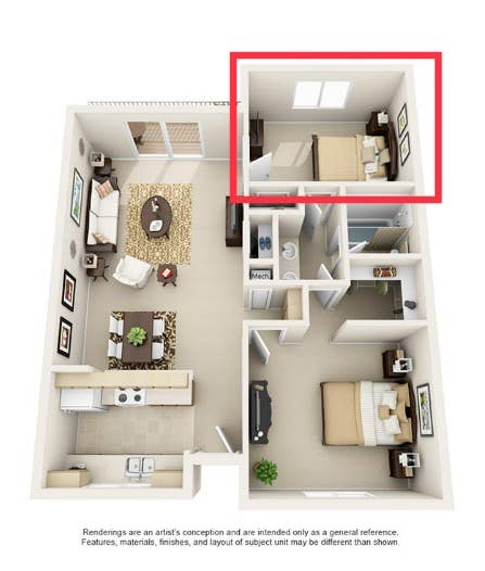 Roommate 1 Bedroom/Shared Bathroom