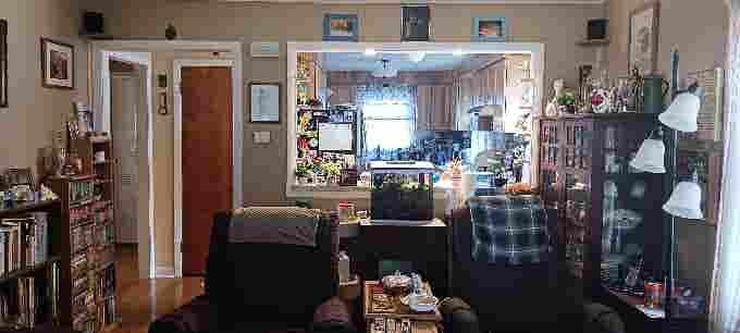 Furnished bedroom with house access