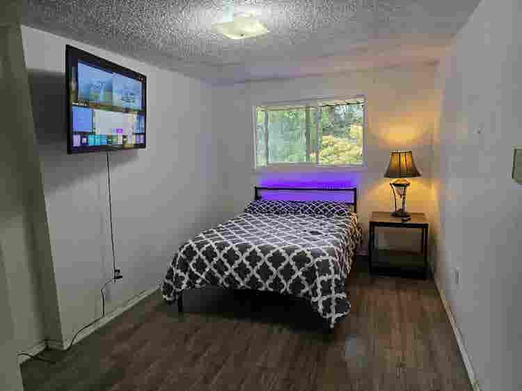 Furnished bed shared bath & kitchen