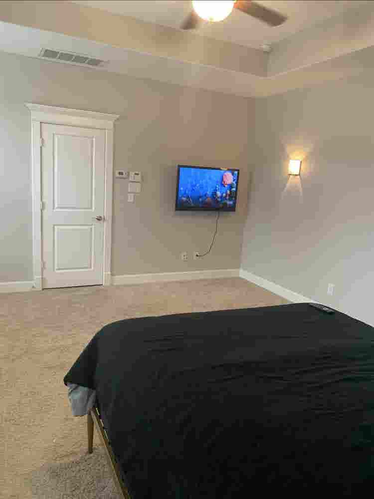 Master bedroom with bath