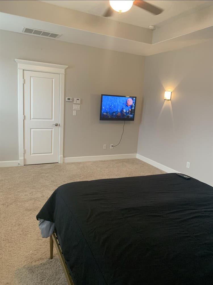 Master bedroom with bath