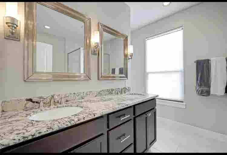 Master bedroom with bath