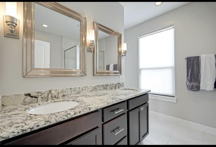 Master bedroom with bath