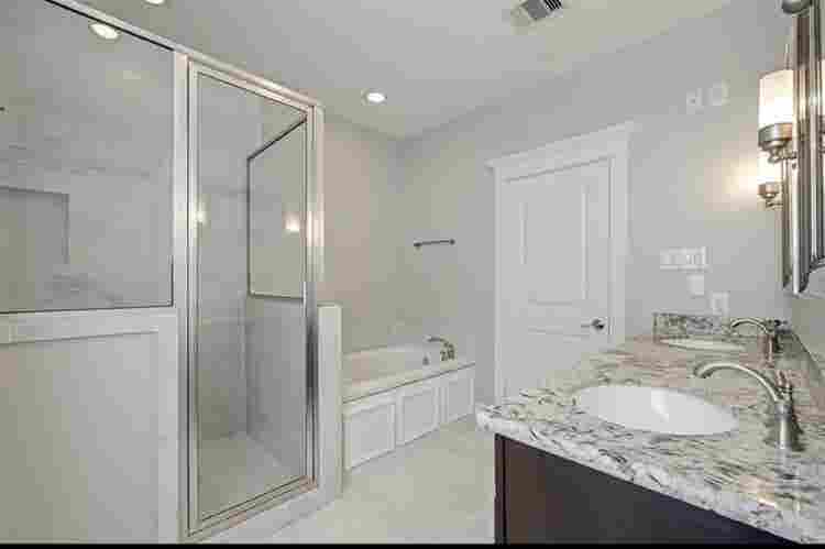 Master bedroom with bath