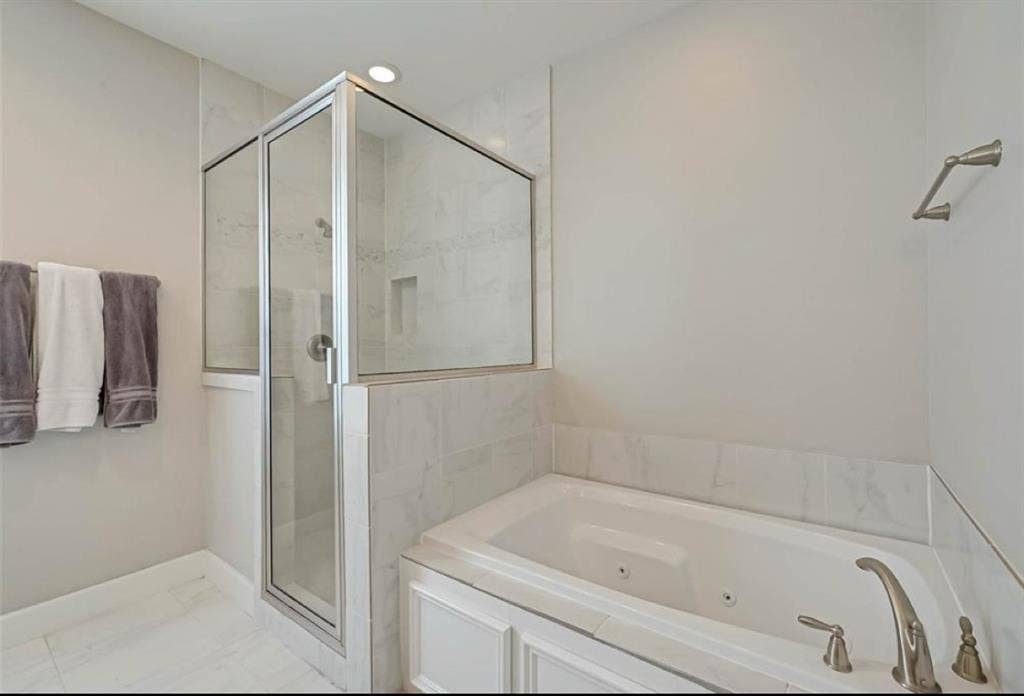 Master bedroom with bath