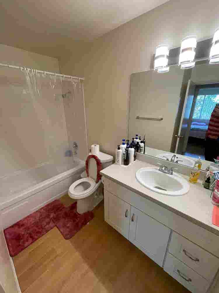 Spacious  bath available
