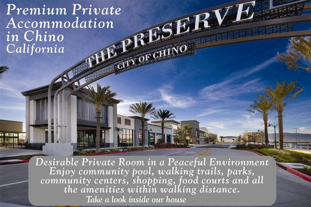 Peaceful, Clean private room Chino