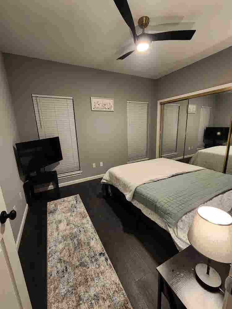 Private bedroom in a house