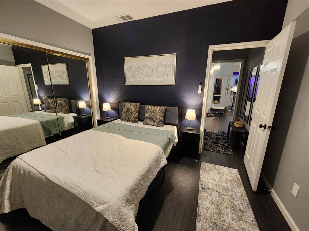 Private bedroom in a house