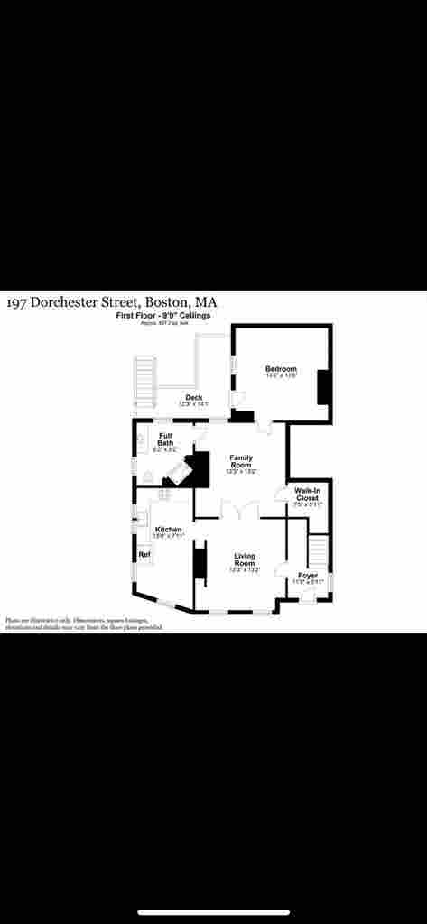 1 Bed in South Boston with Deck