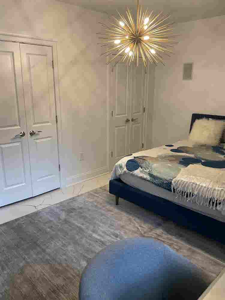 Newly remodeled room and bathroom