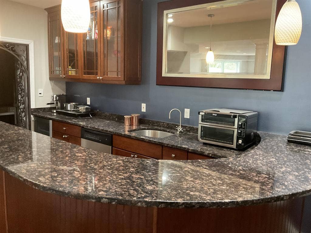 Newly remodeled room and bathroom