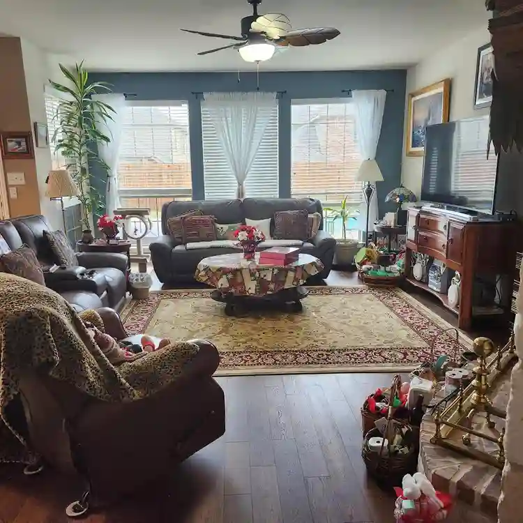 Upstairs private bedroom and bath.