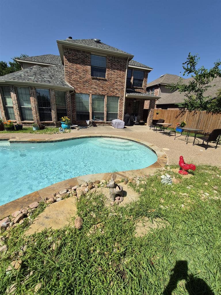Upstairs private bedroom and bath.