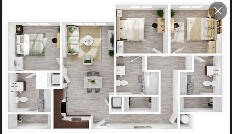 Subleasing apartment