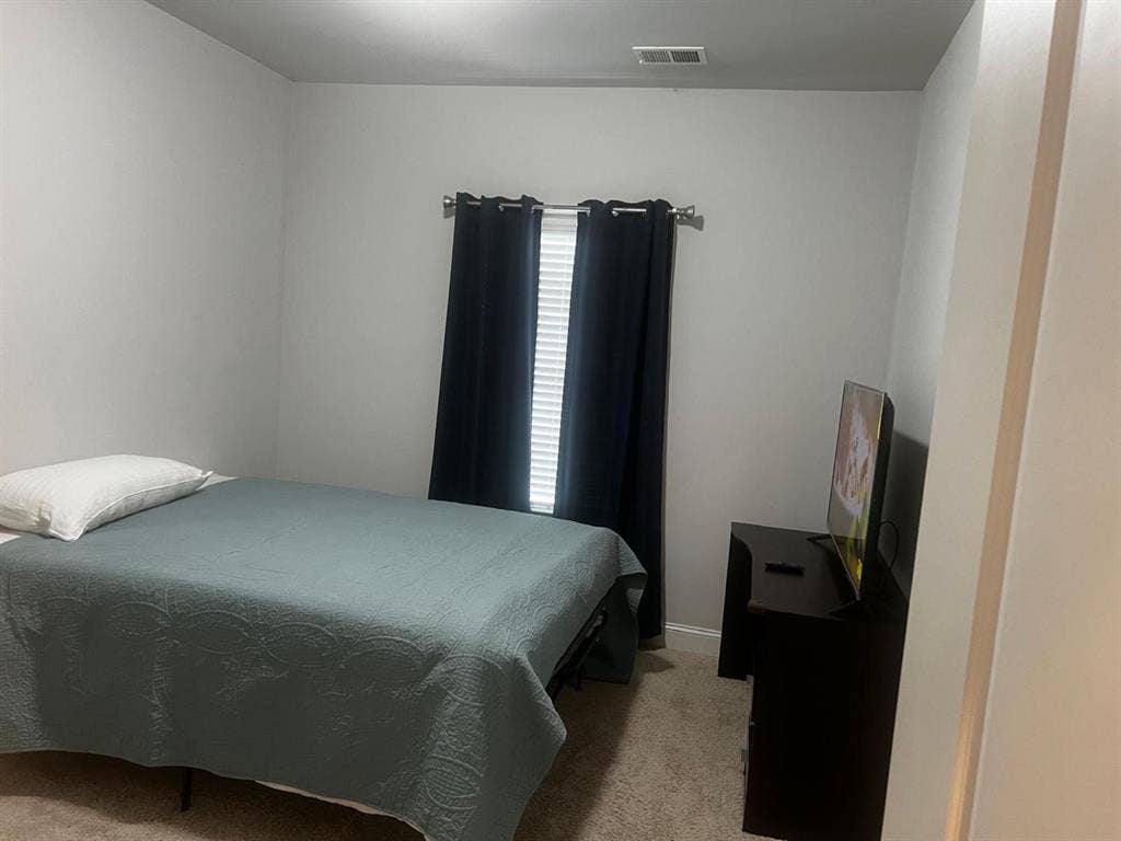 A room in a townhome