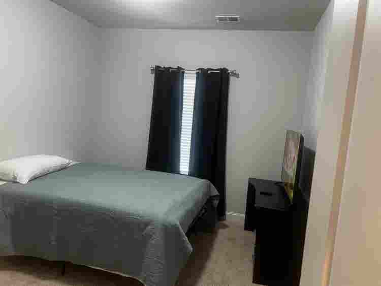 A room in a townhome 
