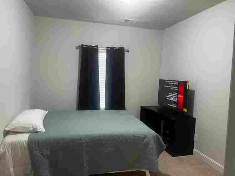 A room in a townhome 
