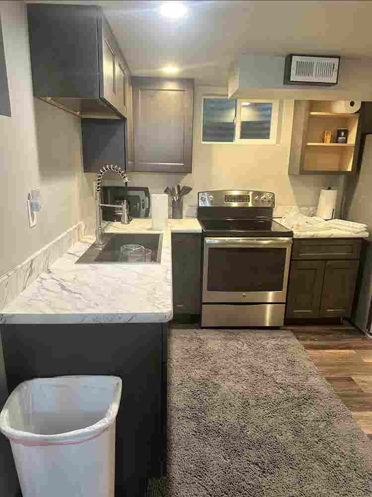 Remodeled basement apartment